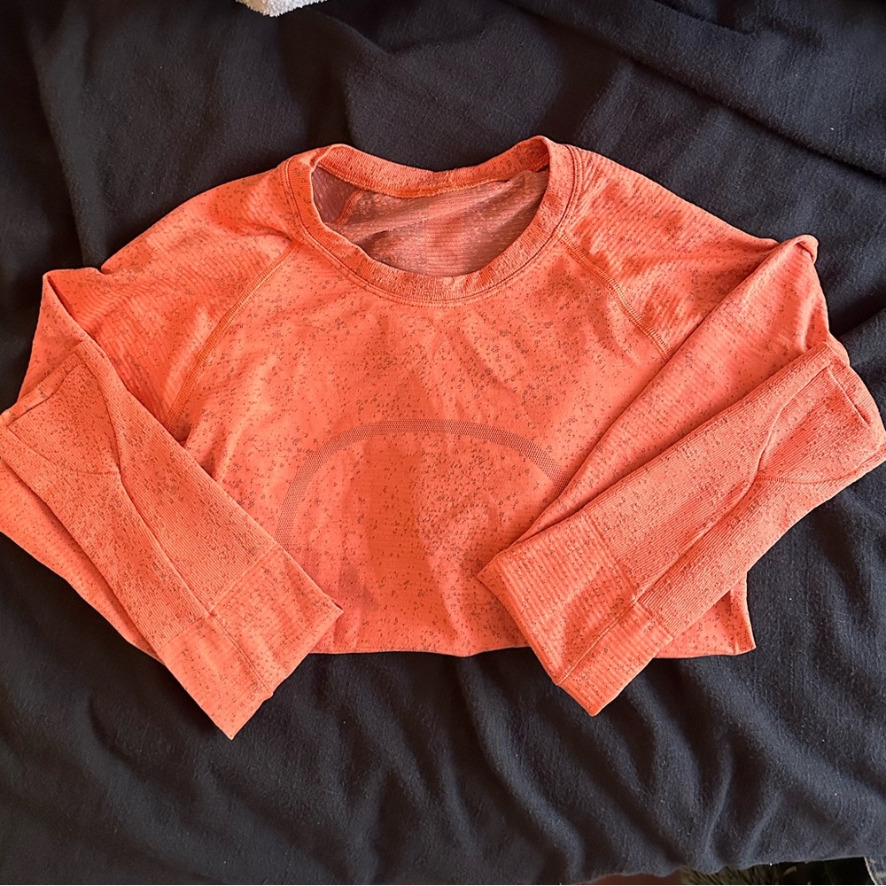 Orange long sleeve swiftly tech
